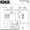 KOHLER 99687-HF1 Poplin Rectangular Pull, Chrome view 4