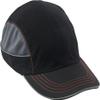 Safety Bump Cap, Baseball Hat Style, Comfortable Head Protection, Long Brim, Skullerz 8950,Black view 2