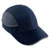 Ergodyne Safety Bump Cap, Baseball Hat Style, Comfortable Head Protection, Long Brim, Skullerz 8950, Navy Blue, Long view 1