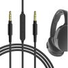 GEEKRIA Audio Cable with Mic Compatible with Skullcandy Hesh Evo Hesh 3 Crusher Evo, 3.5mm Aux Replacement Stereo Cord with Inline Microphone and Volume Control (4 ft/1.2 m) view 1