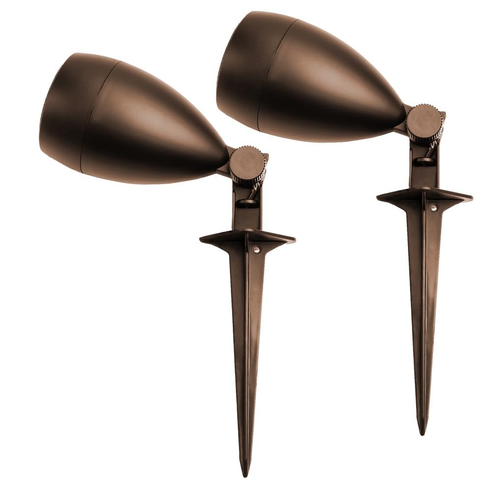 OSD Audio 3" Landscape In Ground 60W Speaker, Outdoor Weather Resistant, LS3 Bronze (Pair)