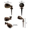 OSD Audio 3" Landscape In Ground 60W Speaker, Outdoor Weather Resistant, LS3 Bronze (Pair) view 3
