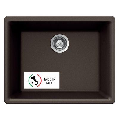 Houzer 24" Granite Composite Undermount Single Bowl Kitchen Sink