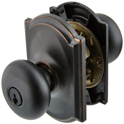 Schlage Lock Company F51APLY716CAM F51A Plymouth 716 CAM 16211 10027 Camelot Deco Rose Entry