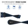 MoKo Watch Band Compatible with Garmin Forerunner 235, Soft Silicone Replacement Watch Band fit Garmin Forerunner 235/235 Lite/220/230/620/630/735XT/Approach S20/S6/S5 - Midnight Blue & Black view 2