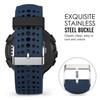 MoKo Watch Band Compatible with Garmin Forerunner 235, Soft Silicone Replacement Watch Band fit Garmin Forerunner 235/235 Lite/220/230/620/630/735XT/Approach S20/S6/S5 - Midnight Blue & Black view 4