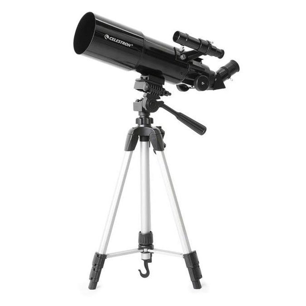 Celestron Travel Scope 80 Portable Refractor Telescope  80mm Aperture, Fully-Coated Glass Optics  Includes Tripod, Smartphone Adapter, Backpack & Software  Ideal for Beginners & Travel