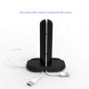 CyberTech 2 in 1 Replacement for Apple Watch and iPhone Charging Station with Built-in Insert Slots, Compatible for iPhone & Apple 2015 iWatch 3 38/42 mm (Black) view 3