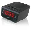 GPX C224B Dual Alarm Clock AM/FM Radio with Red LED Display (Black) view 3