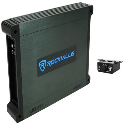 Rockville DBM12 2000W 2 Ohm Marine/Boat Mono Amplifier Class D with Covers