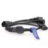 Eonvic IEC 320 C14 Male to 3 x C13 Female Y Splitter Power Cable 2ft/60cm view 1
