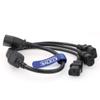 Eonvic IEC 320 C14 Male to 3 x C13 Female Y Splitter Power Cable 2ft/60cm view 3