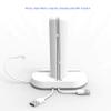 CyberTech 2 in 1 Replacement for Apple Watch and iPhone Charging Station with Built-in Insert Slots, Compatible for iPhone & Apple 2015 iWatch 3 38/42 mm (White) view 3