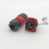 CNLINKO 3 Pin Power Industrial Circular Connector, Female Plug & Male Panel Mount Receptacles Socket Jack, Outdoor Waterproof IP67, AC DC view 2