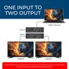 OREI UltraHD 4K @ 60 Hz 1 x 2 HDMI Splitter 1 in 2 Out (2 Port) 4:4:4 8-bit - Does Not Bypass HDCP, 18 Gbps, 4K HDMI Splitter view 4