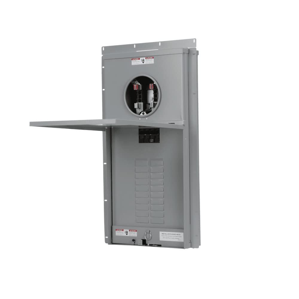 Siemens MC2040B1200F 20 Space 40 Circuit 200-Amp Flush Mount Meter Load Center Combination with Ring Type Cover