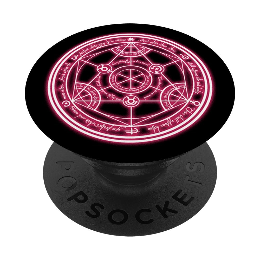 Blackcraft Human Transmutation Circle Witch Symbol PopSockets Adhesive PopGrip