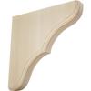 Ekena Millwork BKTW02X10X10STRW Stratford Wood Wood Brackets, 1 3/4"W x 10"D x 10"H , Rubberwood view 1