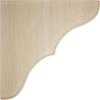 Ekena Millwork BKTW02X10X10STRW Stratford Wood Wood Brackets, 1 3/4"W x 10"D x 10"H , Rubberwood view 3
