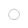 Handcrafted Silver Overlay Round Hoop Earwire from India Polished Classic Jewelry Component view 1