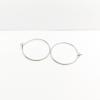 Handcrafted Silver Overlay Round Hoop Earwire from India Polished Classic Jewelry Component view 3