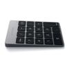 Satechi Slim Aluminum Bluetooth Keypad, Wireless Number Pad with 18 Keys, Micro USB Rechargeable Numpad, External Number Pad for MacBook Air/Pro M5/M4, iPad Air/Pro M5/M4/M3, iMac, PC - Space Gray view 4