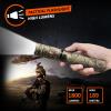 NICRON Flashlight, Rechargeable Twist Flashlight B70 Plus 1800 Lumen LED Flashlight 3-Color Light 90 Degree Camo with 360 Rotary Clip Waterproof view 3