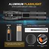 Ultra-Bright Flashlights, 2000 Lumens XML-T6 LED Tactical Flashlight, Zoomable Adjustable Focus, IP65 Water-Resistant, Portable, 5 Light Modes for Indoor and Outdoor,Camping,Emergency,Hiking (1 Pack) view 2