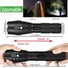 Ultra-Bright Flashlights, 2000 Lumens XML-T6 LED Tactical Flashlight, Zoomable Adjustable Focus, IP65 Water-Resistant, Portable, 5 Light Modes for Indoor and Outdoor,Camping,Emergency,Hiking (1 Pack) view 3
