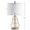 SAFAVIEH Lighting Collection Canes Rustic Industrial Farmhouse Metal Antiqued 20-inch Bedroom Living Room Home Office Desk Nightstand Table Lamp (LED Bulb Included) view 2
