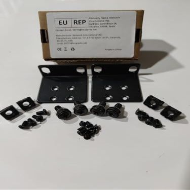 RW RoutersWholesale 1U Rack Mount Kit Compatible with (420-10005-01) - Secure Mounting for Networking Devices