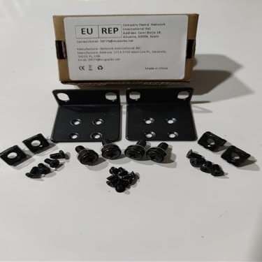 RW RoutersWholesale 1U Rack Mount Kit Compatible with (420-10005-01) - Secure Mounting for Networking Devices