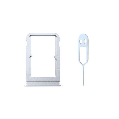 JayTong SIM Card Tray Holder Slot Replacement with Remover Eject Pin Tool for Xiao-mi 8 Mi8 Mi 8 Silver