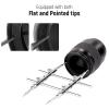 NEEWER Stainless Steel Lens Spanner Wrench, Professional Curved Double Sided Pointy/Flat Tips Lens Removal Tool with Four Screws, Lens Repairing Opening Wrench for DSLR Camera Lens, Telescope Lens view 4