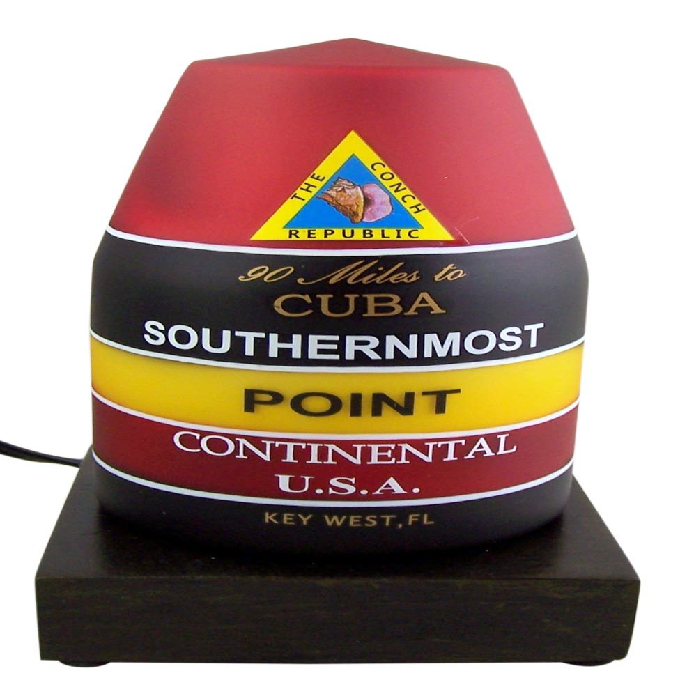 Southernmost Point Key West Buoy Landmark Lamp, 7 1/2 Inch