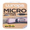 WRAPS WCMBV17 Wristband Charge Cable Micro USB 1 Meter Black view 4