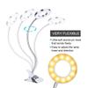 LED Reading Light, Makeup Lamp, USB Charging Adjustable Beauty Manicure Salon Desktop Led Lights with Clip for Eyebrow, Lip, Eyelash Extension, Watch Repair, 2 Brightness view 2