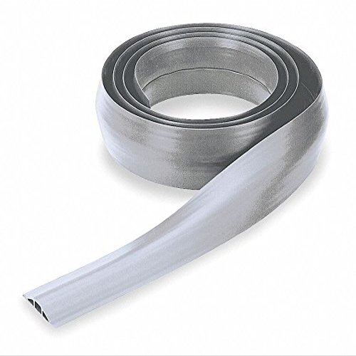 Hubbell Wiring Device-KELLEMS Cable Protector, 1-Channel, Gray, 10 ft. x 17/32"H, Max. Cable Dia.: 5/16"