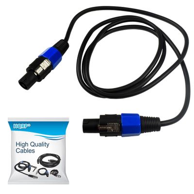 HQRP 6ft Speakon to Speakon (M/M) Cable for QSC GX3 / GX7 / PLX1602 / PLX3602 / RMX1450a / RMX1850HD / RMX5050a Power Amplifier Amp