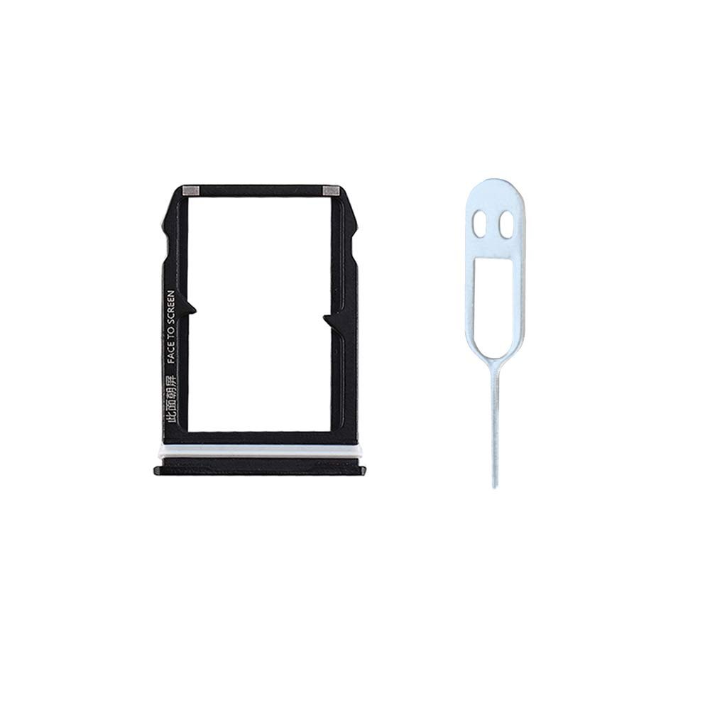 JayTong SIM Card Tray Holder Slot Replacement with Remover Eject Pin Tool for Xiao-mi 6 Mi6 Mi 6 Black