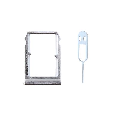 JayTong SIM Card Tray Holder Slot Replacement with Remover Eject Pin Tool for Xiao-mi 6 Mi6 Mi 6 Silver