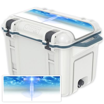 MightySkins (Cooler Not Included) Skin Compatible with OtterBox Venture 45 qt Cooler Lid - Cross | Protective, Durable, and Unique Vinyl Decal wrap Cover | Easy to Apply | Made in The USA
