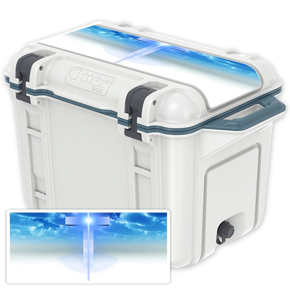 MightySkins (Cooler Not Included) Skin Compatible with OtterBox Venture 45 qt Cooler Lid - Cross | Protective, Durable, and Unique Vinyl Decal wrap Cover | Easy to Apply | Made in The USA