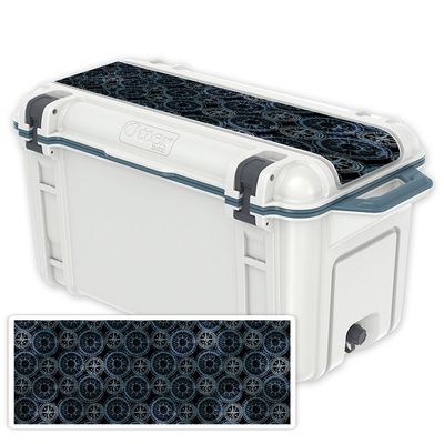 MightySkins (Cooler Not Included) Skin Compatible with OtterBox Venture 65 qt Cooler Lid - Compass Tile | Protective, Durable, and Unique Vinyl Decal wrap Cover | Easy to Apply | Made in The USA