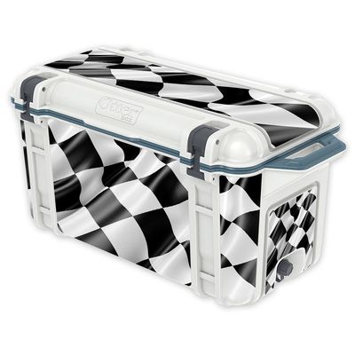 MightySkins (Cooler Not Included) Skin Compatible With OtterBox Venture 65 qt Cooler - Race Flag | Protective, Durable, and Unique Vinyl Decal wrap cover | Easy To Apply, Remove, and Change Styles | Made in the USA