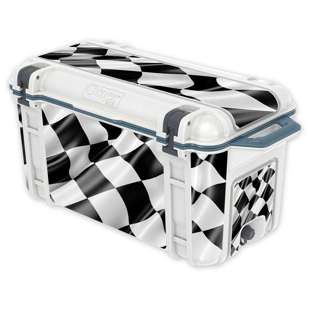 MightySkins (Cooler Not Included) Skin Compatible With OtterBox Venture 65 qt Cooler - Race Flag | Protective, Durable, and Unique Vinyl Decal wrap cover | Easy To Apply, Remove, and Change Styles | Made in the USA