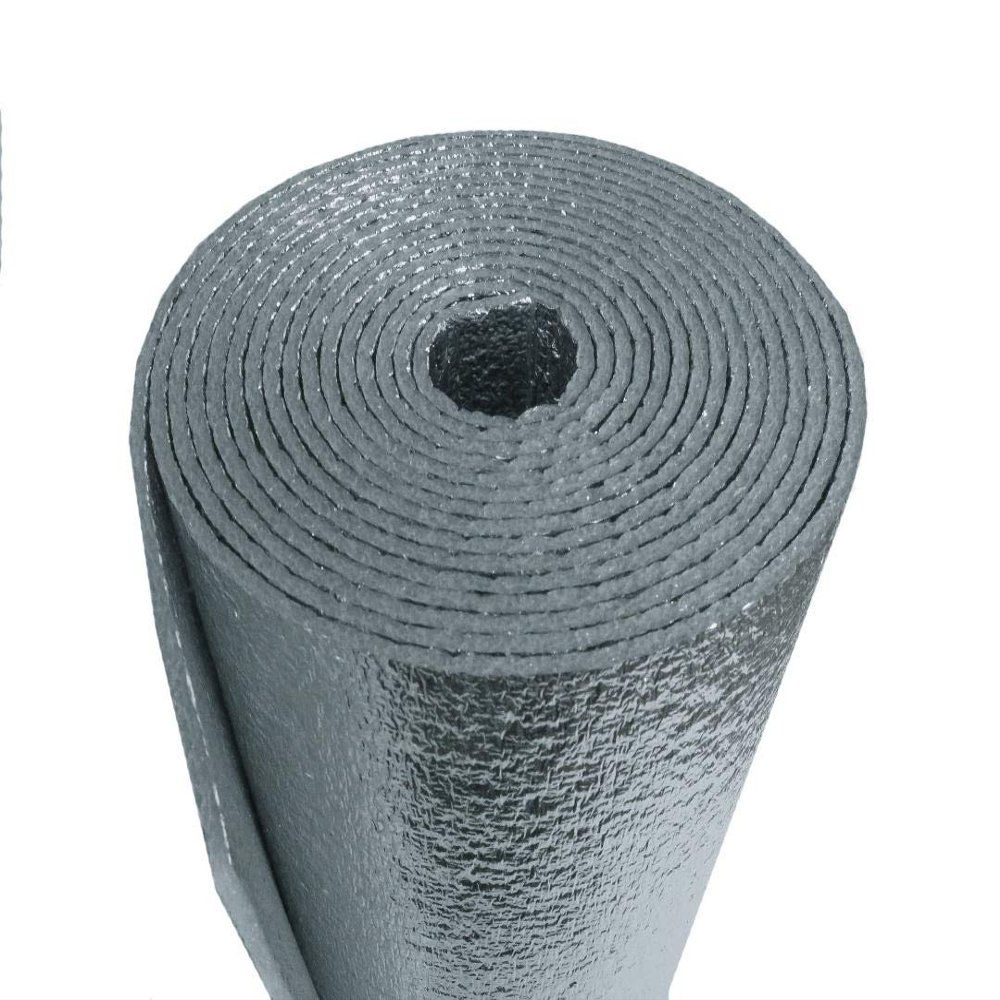 AES Industries 10sqft (2x5) White Reflective Foam Insulation Vapor Barrier Warehouse Building
