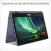 ASUS VivoBook Flip Thin And Light 2-in-1 Laptop - 11.6" HD Touchscreen, Intel Dual-Core Celeron N3350 Processor, 4GB RAM, 64GB eMMC Storage, Windows 10 in S Mode, Office 365 - J202NA-DH01T view 4