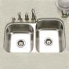 Houzer 31" Stainless Steel Undermount 60/40 Double Bowl Kitchen Sink view 4