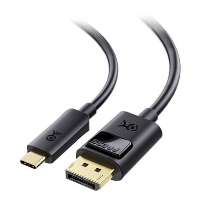 Cable Matters Unidirectional USB C to DisplayPort 1.4 Cable - 3.3ft, Support 8K@60Hz / 4K@240Hz, Thunderbolt 4 to DisplayPort Cable, Display Port to USB C, Black - Not for Portable USBC Monitor